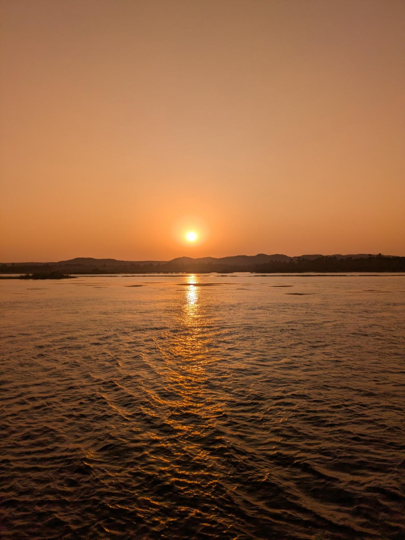 Sunset view over the Nile